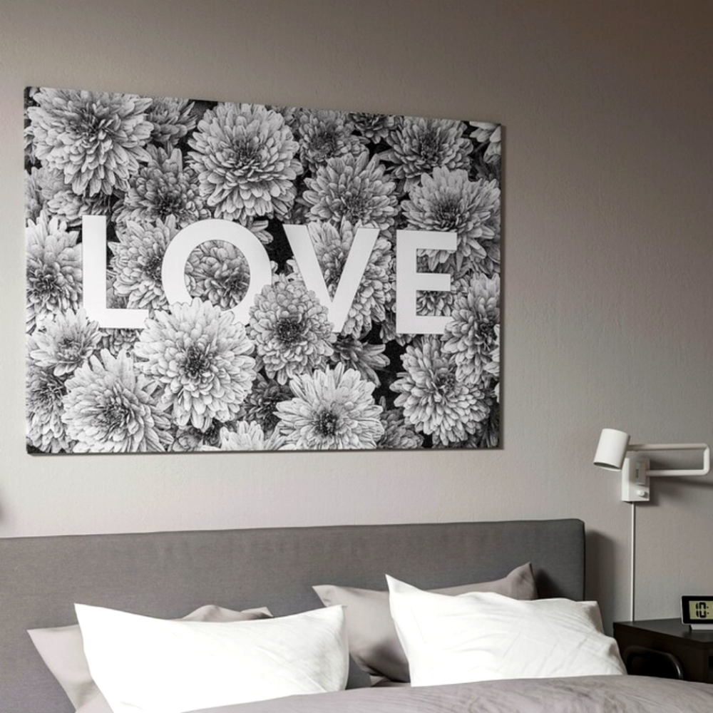IKEA - BJORKSTA - LOVE - Large CANVAS Art Print Poster Home Decor NWT